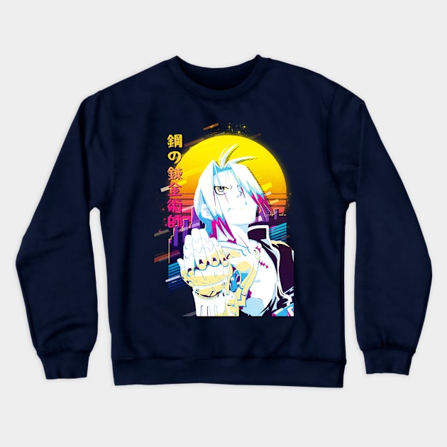 Fullmetal Alchemist Edward Elric Crewneck Sweatshirt by 80sRetro